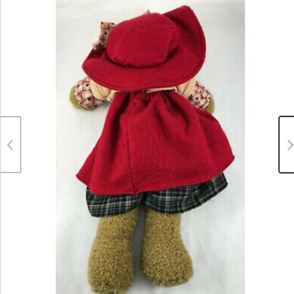 Russ Amram's CHANTILLY 18" Teddy Bear in Red Dress & Hat w/ Tags #6029 - Picture 4 of 5